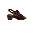 Sandalias de Tacón Medio Caladas H&L