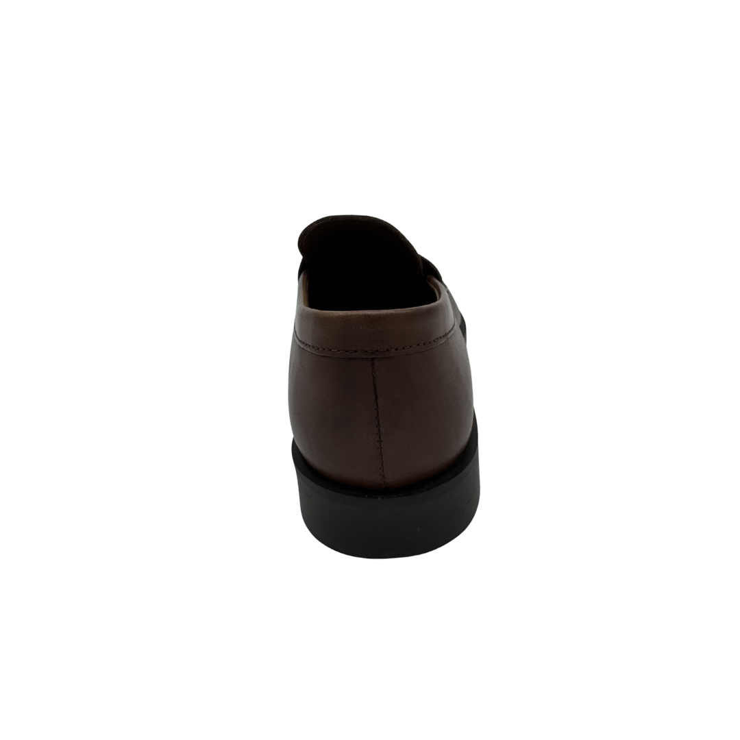 Mocasín de Piel con Antifaz Casual