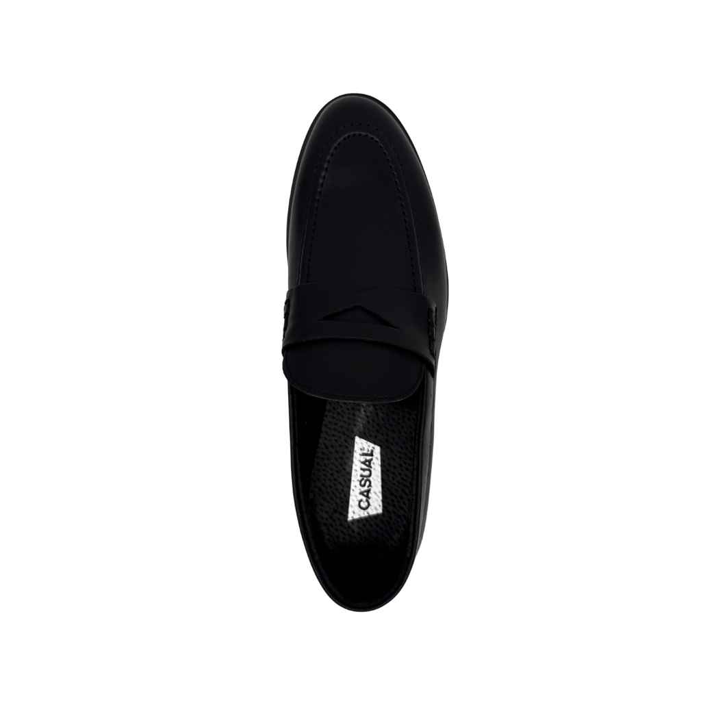 Mocasín de Piel con Antifaz Casual