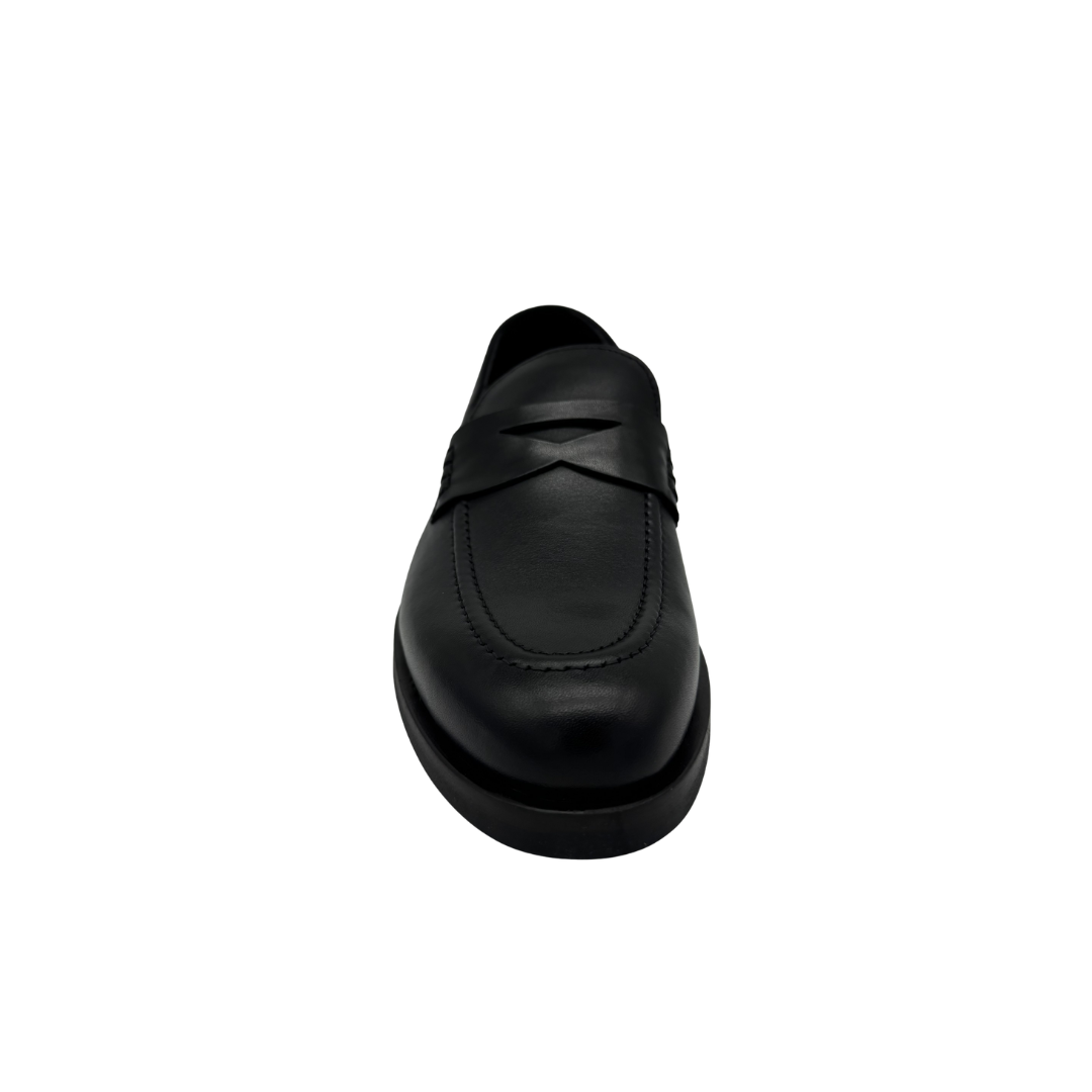 Mocasín de Piel con Antifaz Casual