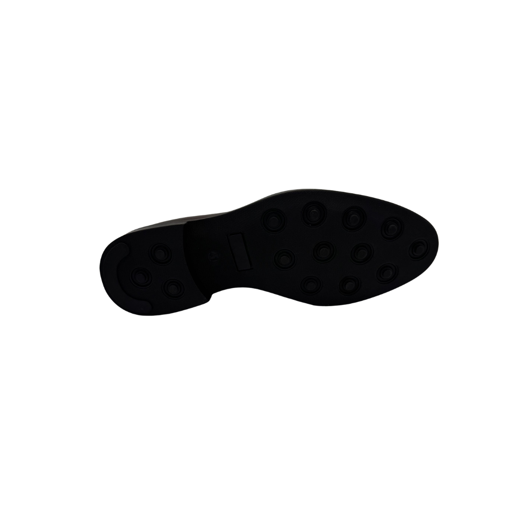 Mocasín de Piel con Antifaz Casual